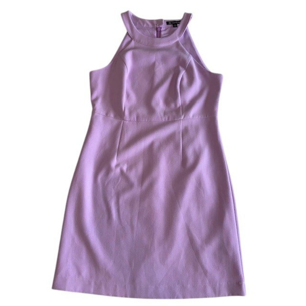 INC Halter Dress Sleeveless Party Cocktail Mini Dress‎ Purple Size M